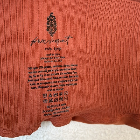 NWOT free people Good Karma Running Shorts in burnt orange? - Picture 5 of 5